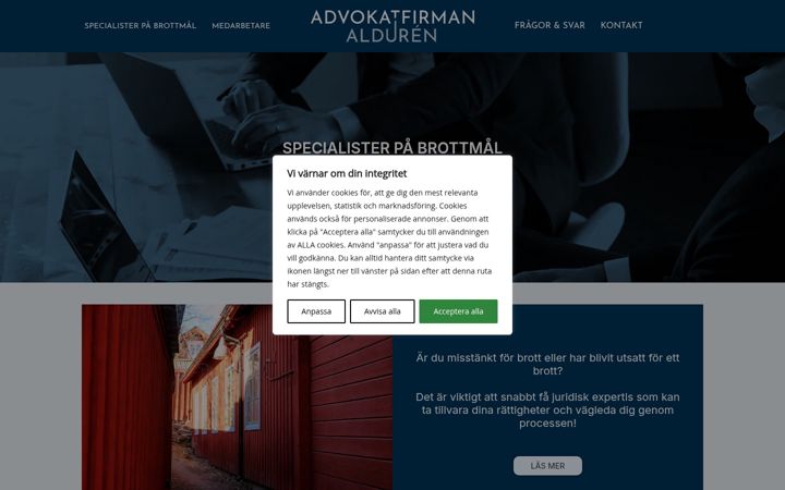 Screenshot von advokatalduren.se