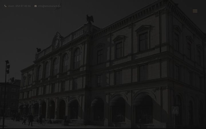Screenshot von advokatark.se