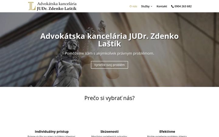 Captura de pantalla de advokatbanovce.sk