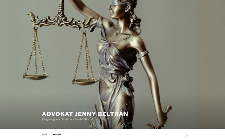 Screenshot von advokatbeltran.se