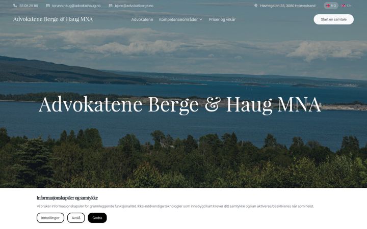 Screenshot von advokatberge.no