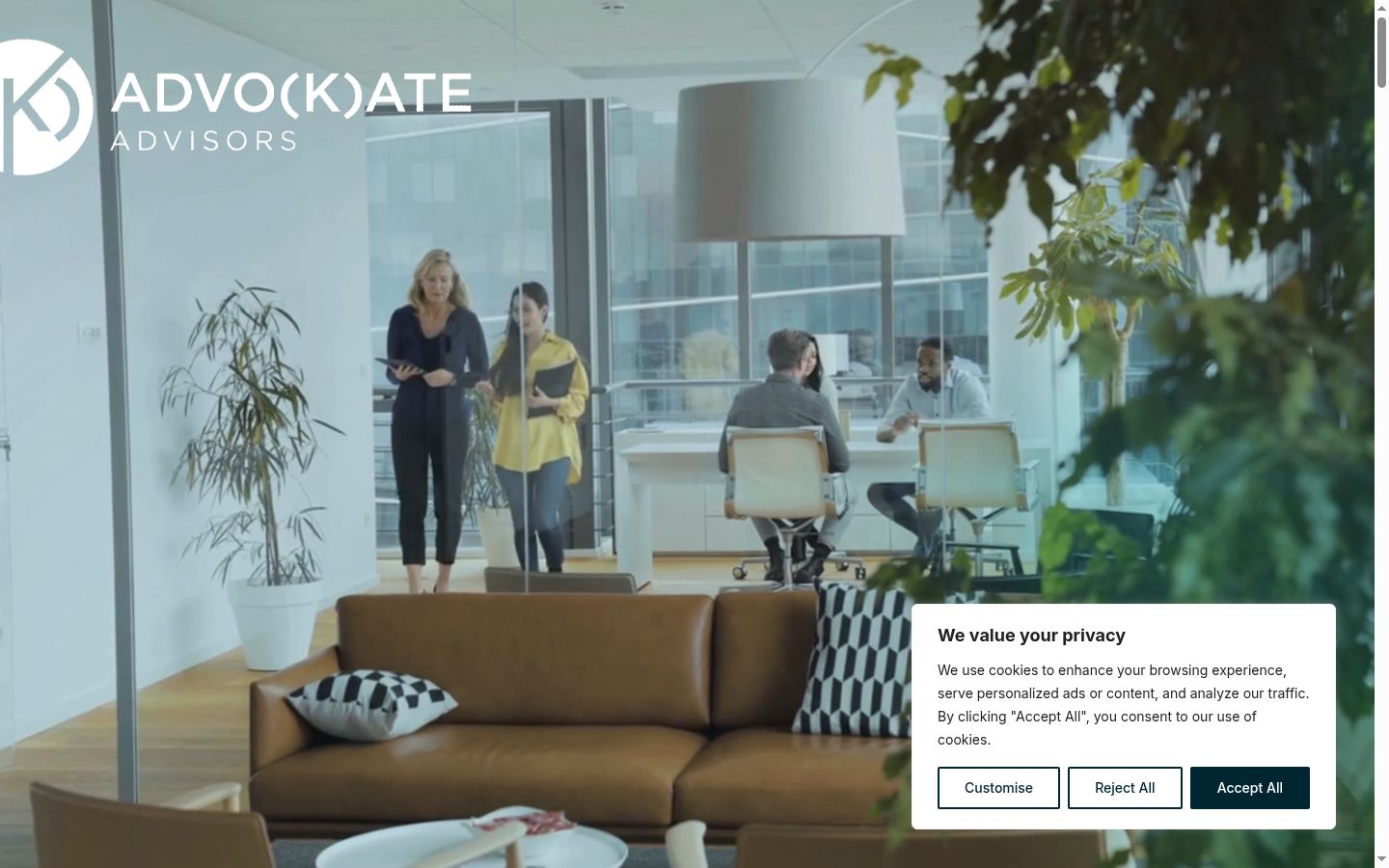 Sutikimo reklamjuostės, rodytos prieš bet kokią sąveiką, ekrano kopija