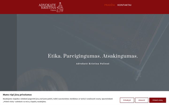 Skærmbillede af advokatekristina.com