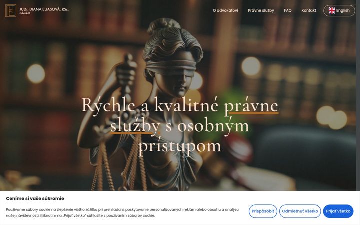 Zrzut ekranu advokateliasova.sk