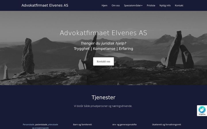 Zrzut ekranu advokatelvenes.no