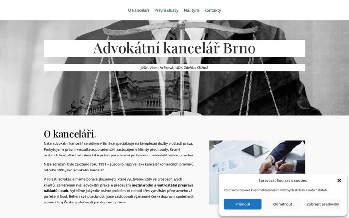 Captura de pantalla de advokati-brno.eu