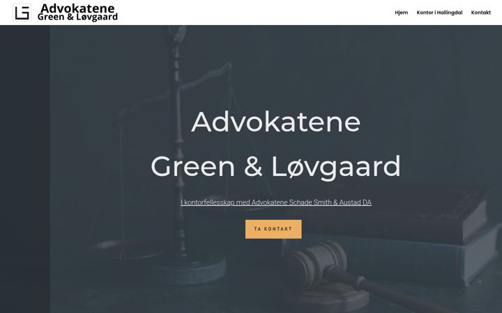 Captura de pantalla de advokatlovgaard.no