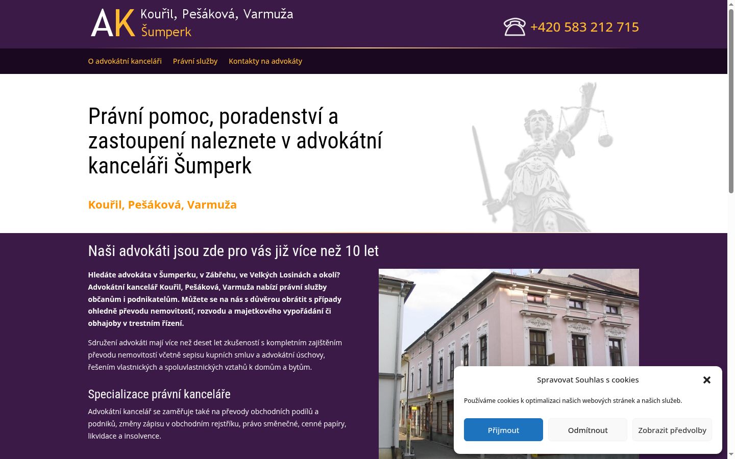 Posnetek zaslona pasice za privolitev, prikazane pred kakršno koli interakcijo