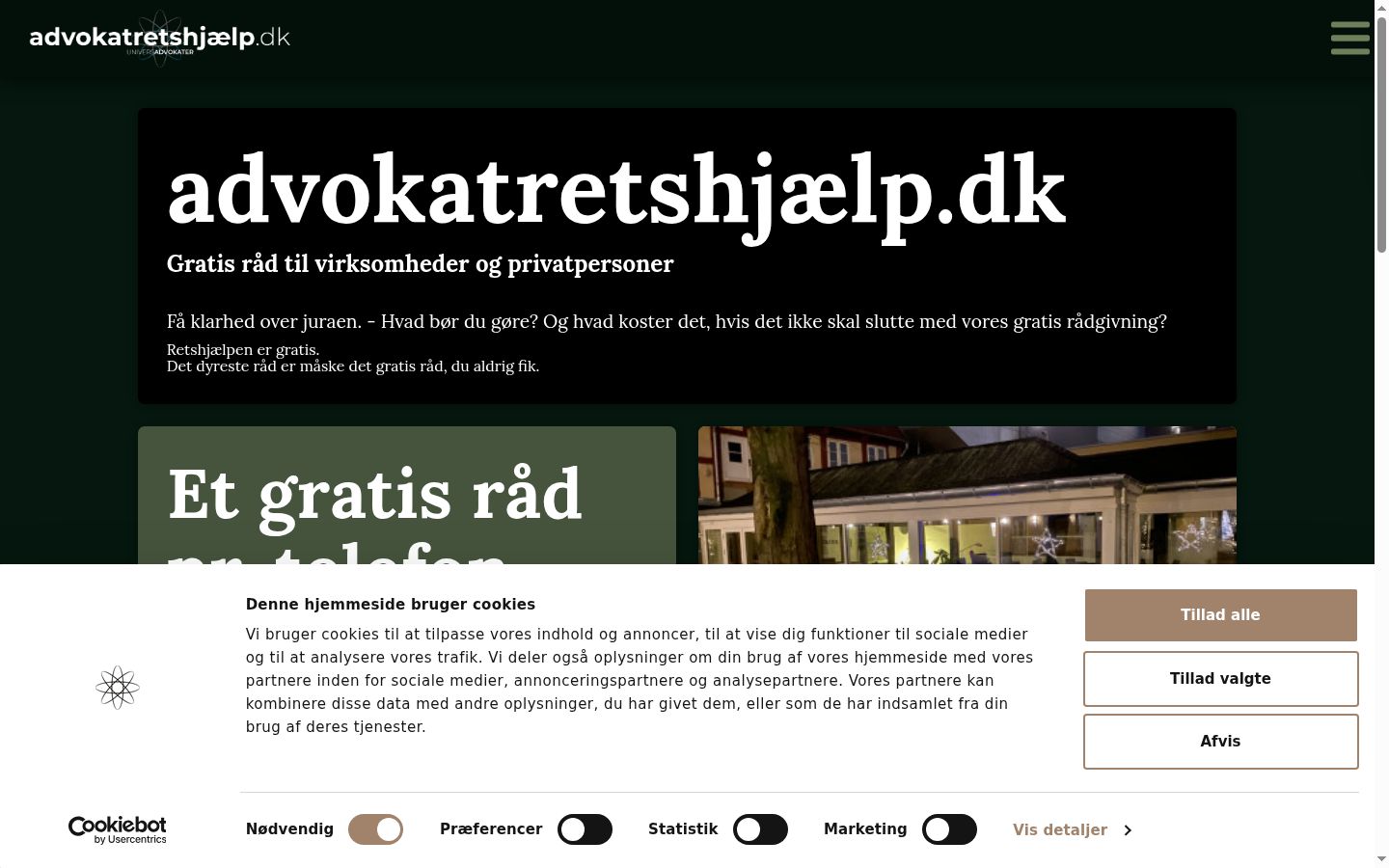 Screenshot des Einwilligungsbanners vor jeglicher Interaktion