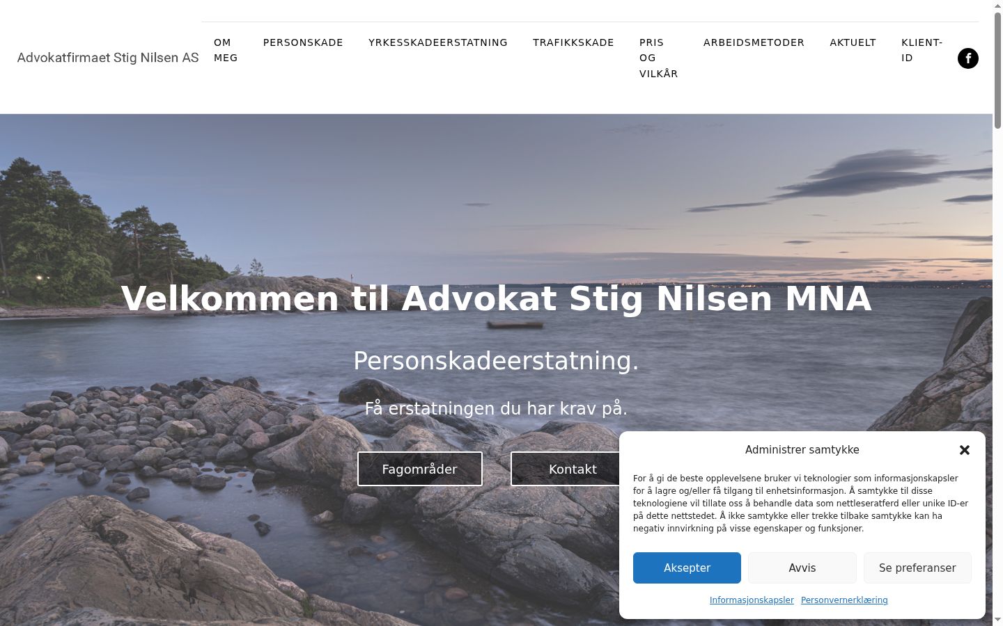 Ekraanipilt nõusolekubännerist, mida näidati enne mis tahes suhtlust
