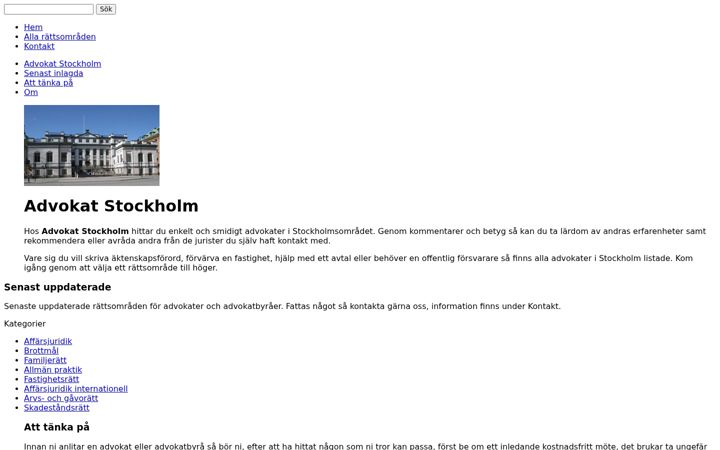 Screenshot of advokatstockholm.com