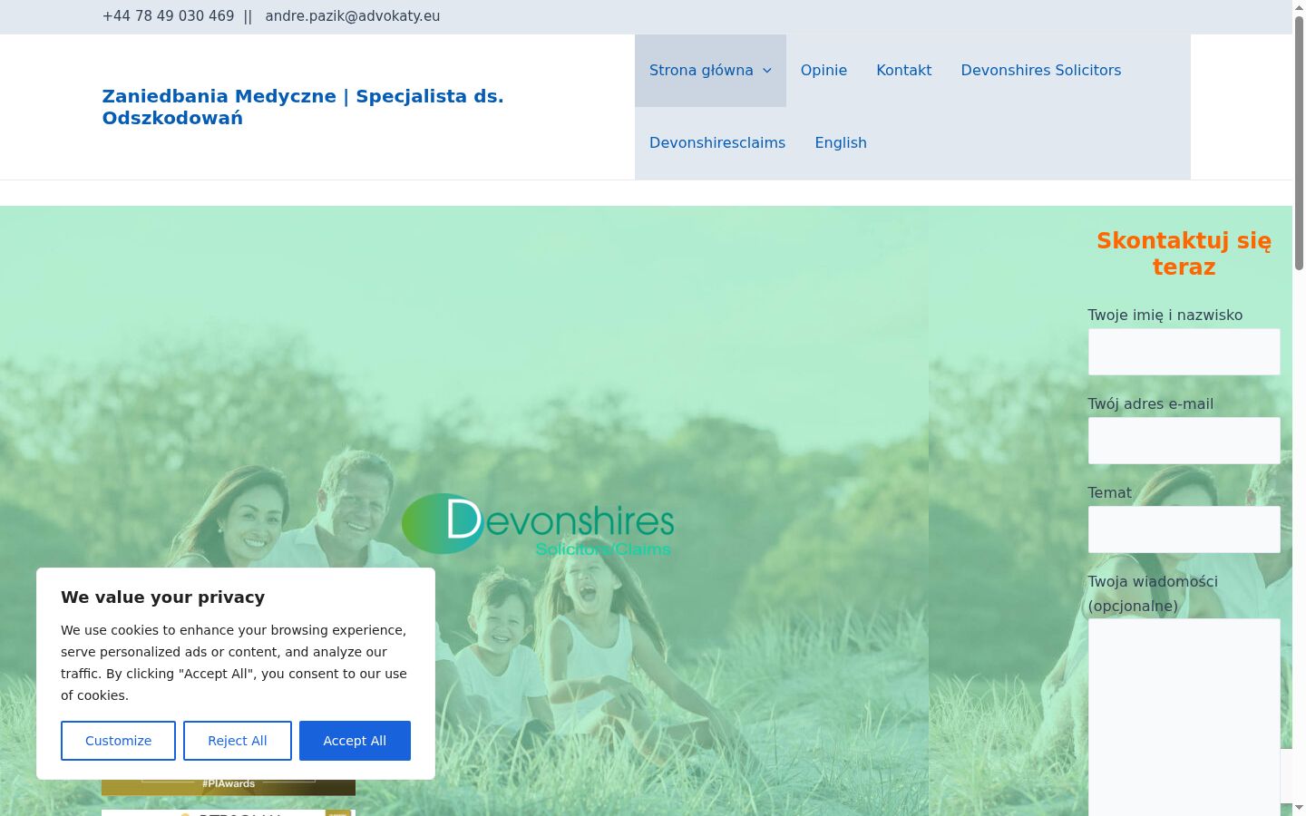 Screenshot tal-banner tal-kunsens muri qabel kwalunkwe interazzjoni