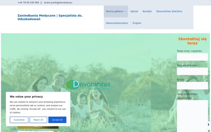 Screenshot of advokaty.eu