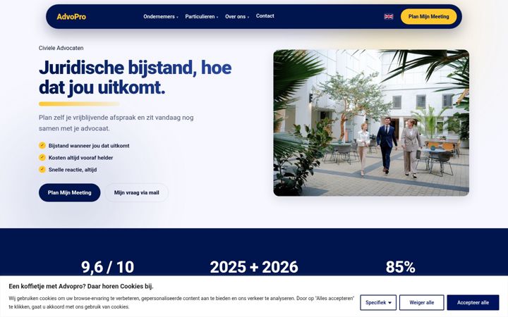 Screenshot di advopro.nl
