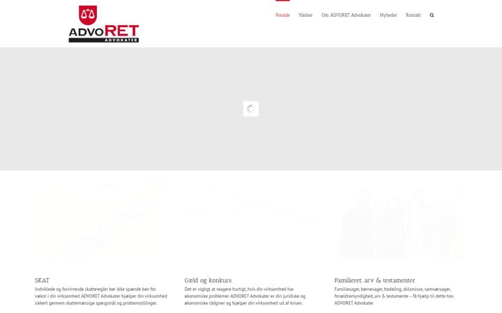 Screenshot di advoret.dk