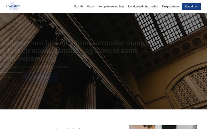 Screenshot of advoship.dk