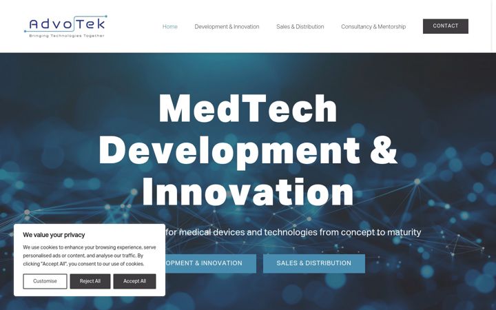 Screenshot of advotek.net