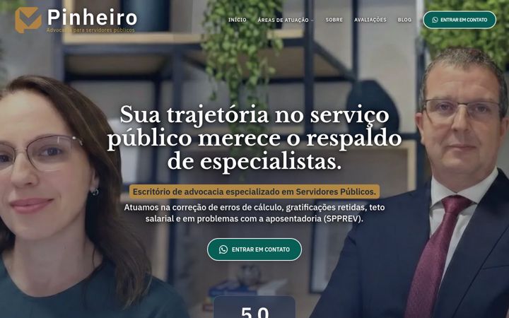 Screenshot of advpinheiro.com.br