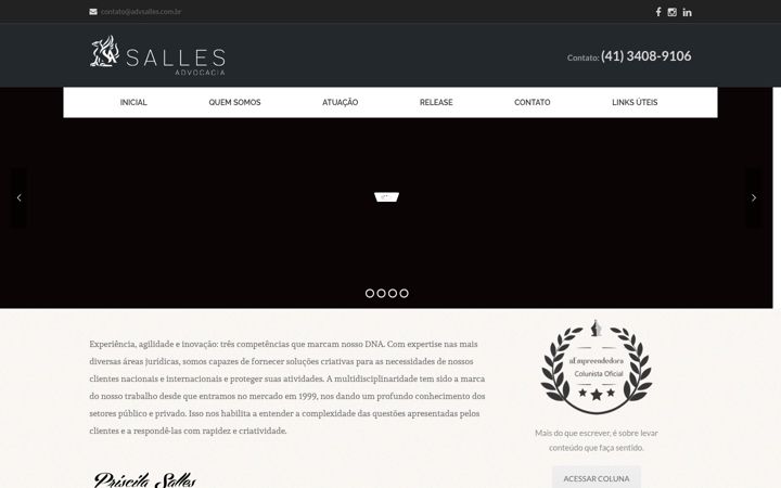 Screenshot of advsalles.com.br