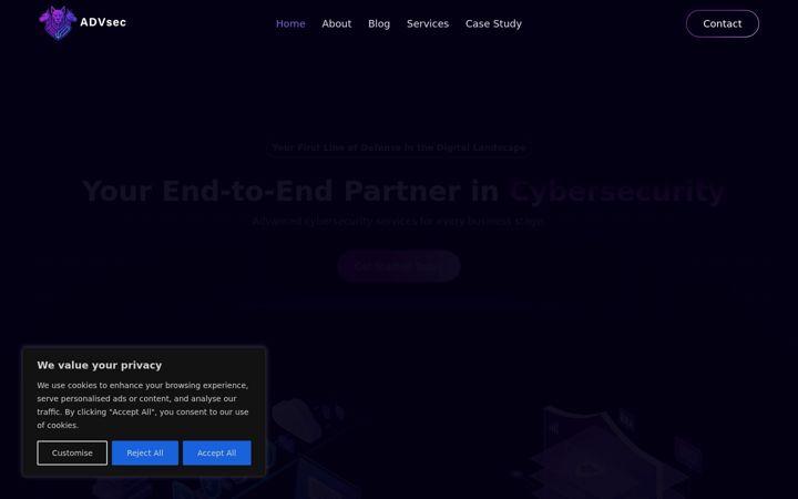 Screenshot of advsec.tech
