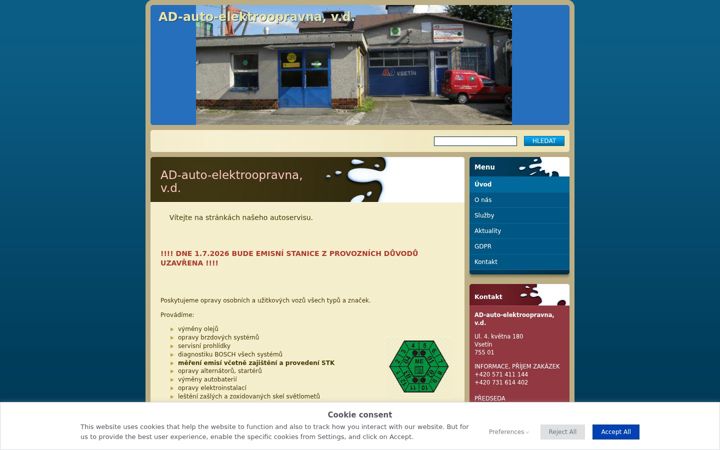 Screenshot of advsetin.cz