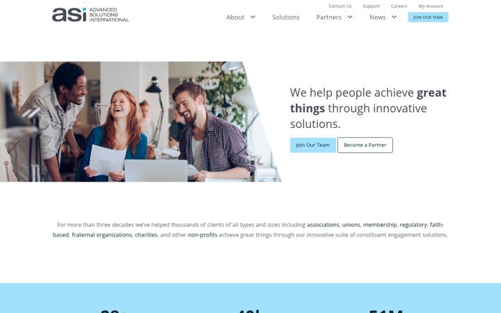 Screenshot of advsol.com