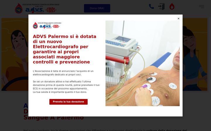 Screenshot of advspalermo.it
