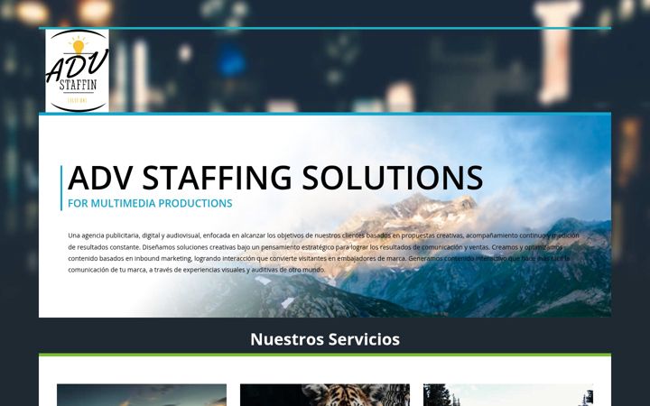 Screenshot of advstaffin.com
