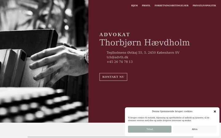 Screenshot of advth.dk