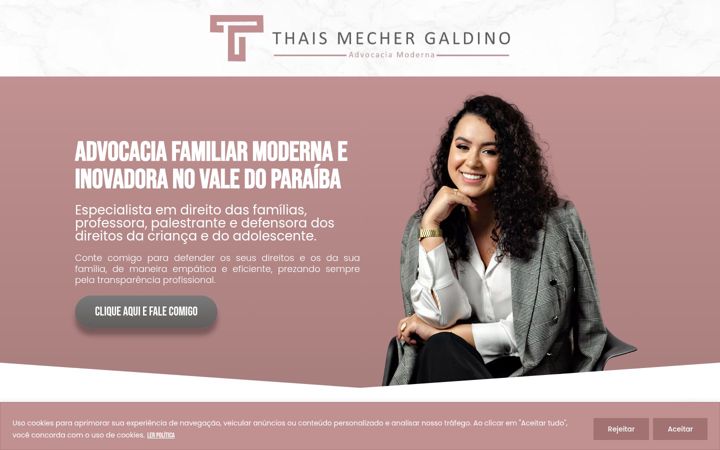 Screenshot of advthaisgaldino.com.br