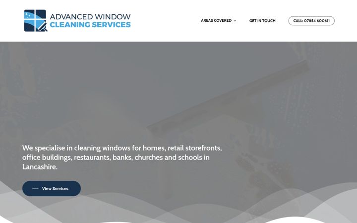 Screenshot of advwindowcleaning.co.uk