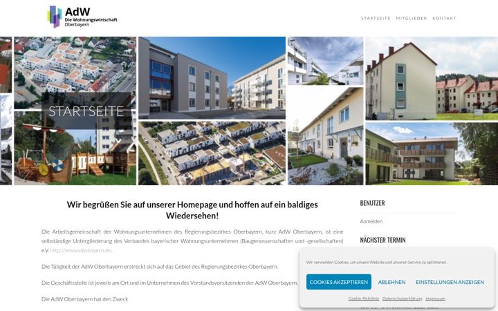 Ekrānuzņēmums no adw-oberbayern.de