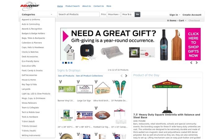 Screenshot of adwearbylevy.com