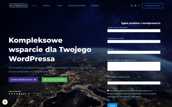 Screenshot of adwebia.pl