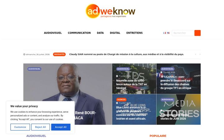 Screenshot of adweknow.com