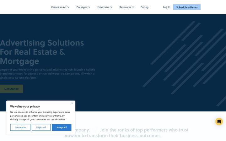 Screenshot of adwerx.com