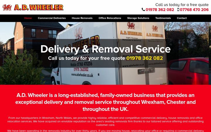 Screenshot of adwheeler.co.uk