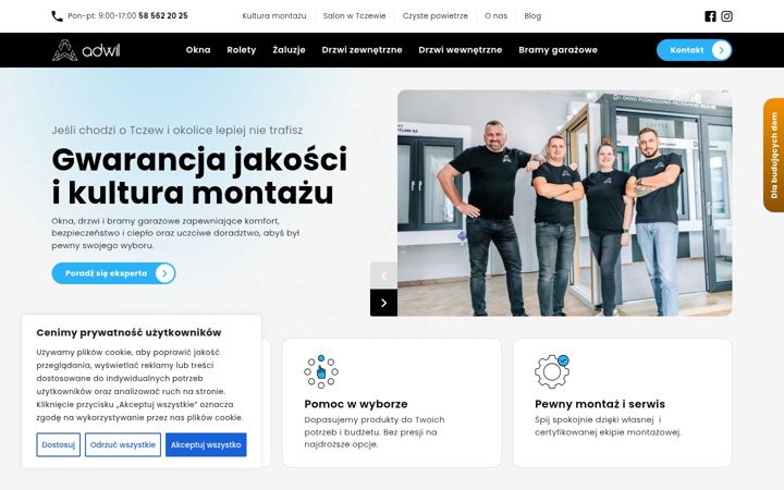 Snímek obrazovky adwil.pl