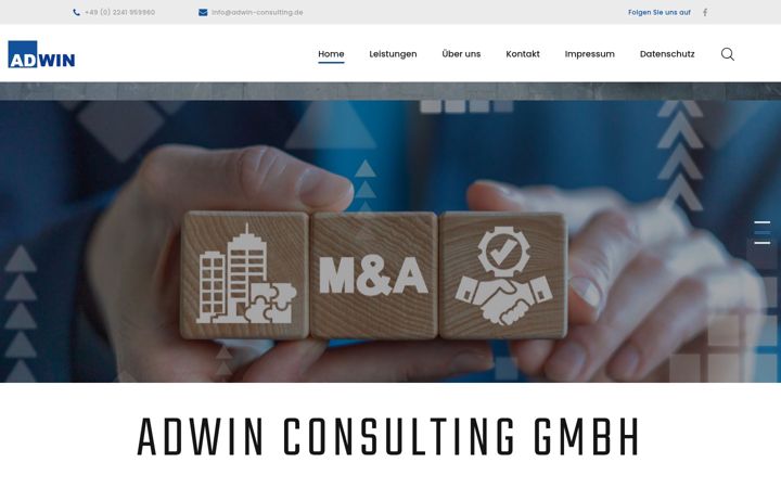 Screenshot of adwin-consulting.de