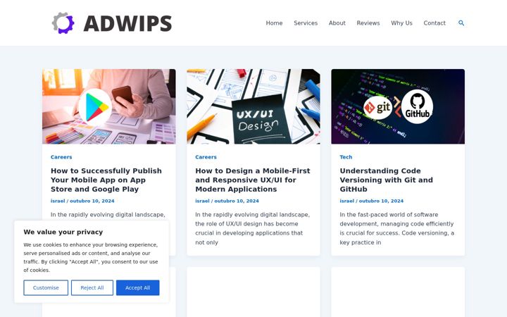 Screenshot of adwips.com