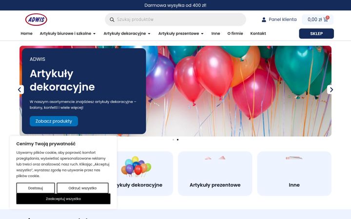 Screenshot of adwis.eu