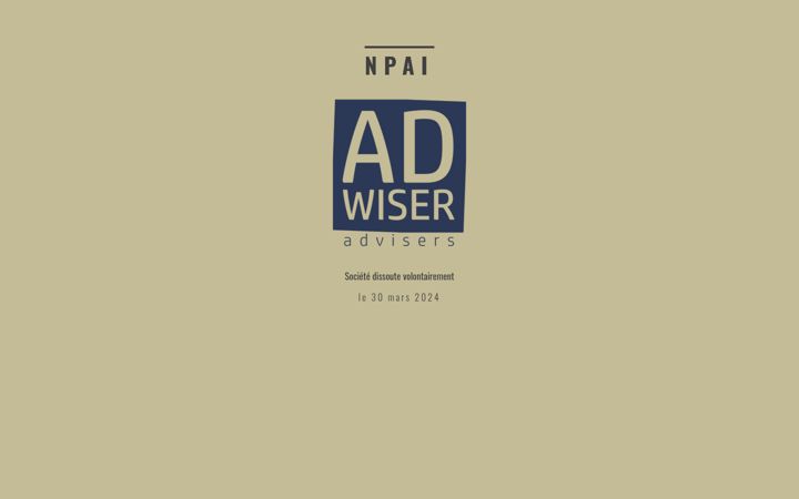 Screenshot of adwiser.fr