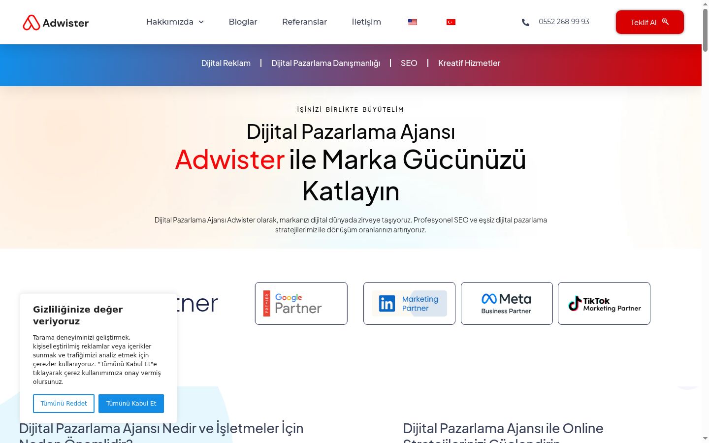 Screenshot tal-banner tal-kunsens muri qabel kwalunkwe interazzjoni