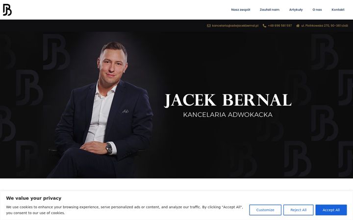 Екранна снимка на adwjacekbernal.pl
