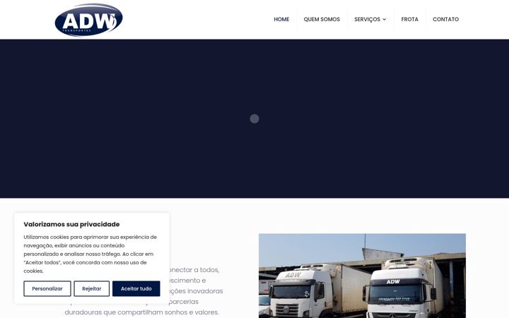 Screenshot of adwlogistica.com.br