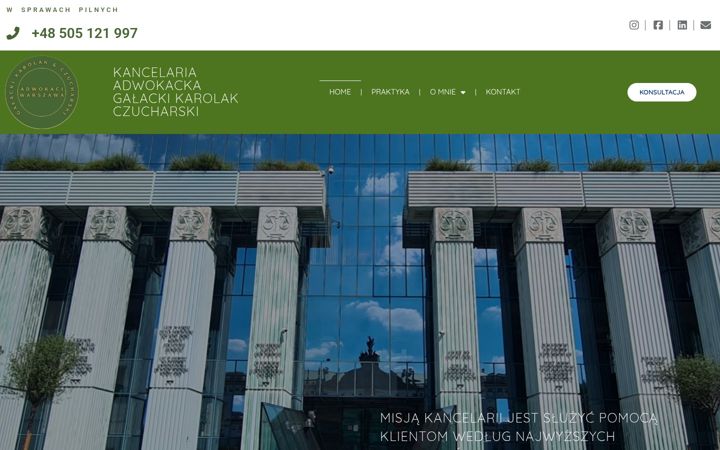Screenshot of adwokaciwarszawa.com