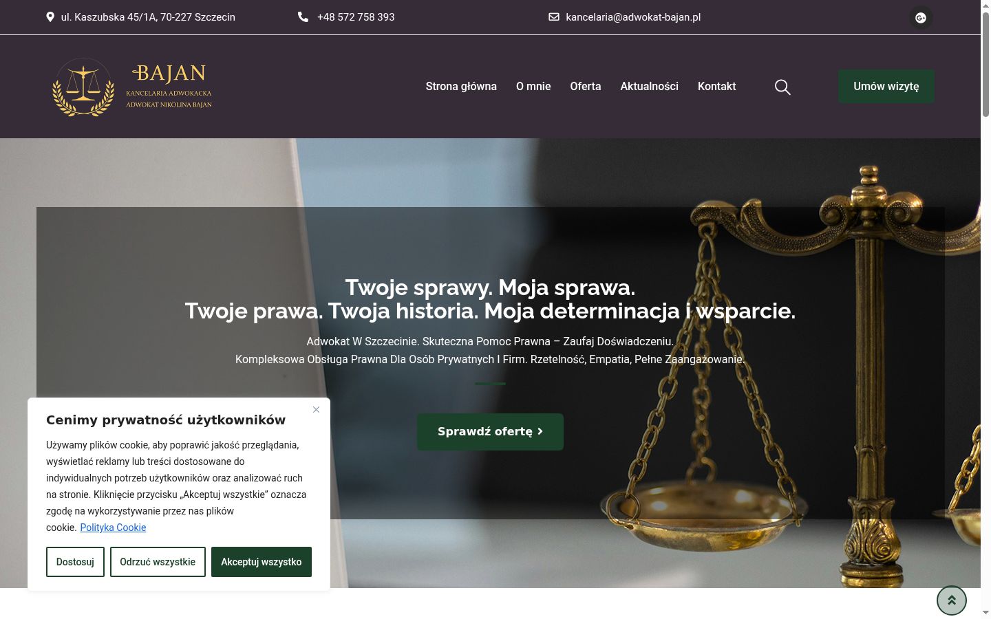 Screenshot του banner συγκατάθεσης που εμφανίστηκε πριν από οποιαδήποτε αλληλεπίδραση