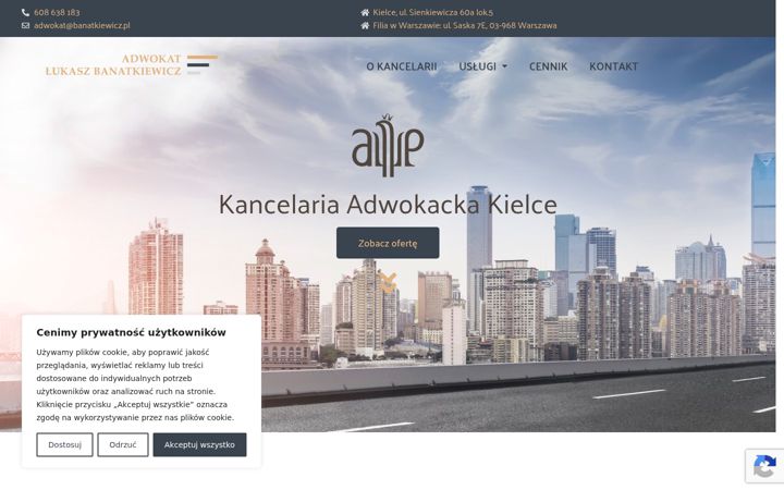 Skærmbillede af adwokat-banatkiewicz.pl