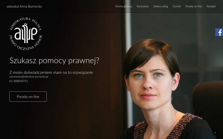 Screenshot του adwokat-burnecka.pl