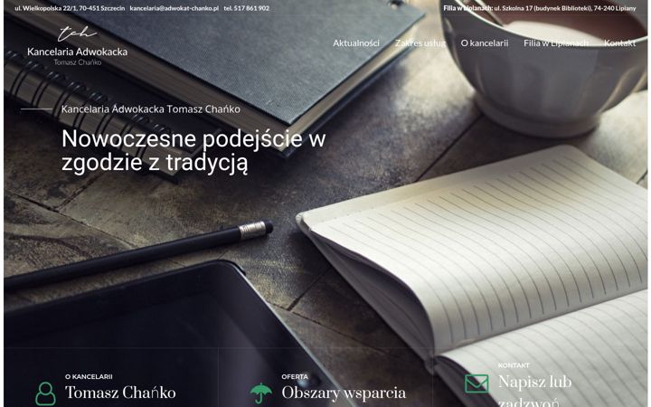 Captura de pantalla de adwokat-chanko.pl